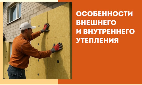 Какие особенности внешнего и внутреннего утепления в Шахтах