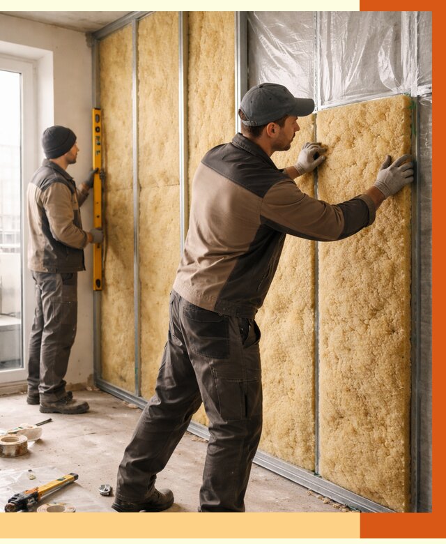 Утепление квартиры изнутри в Шахтах от 4721 руб. за м2 | Проф. работы ТепломастерШхт