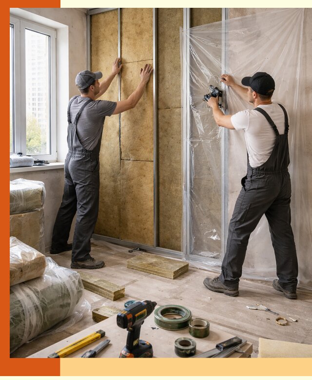 Утепление квартиры изнутри профессионально в Шахтах