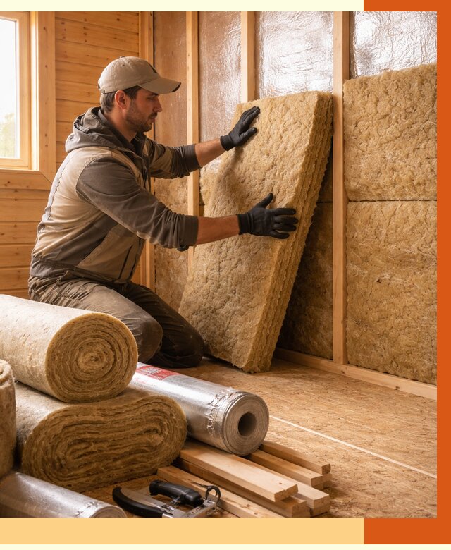 Утепление бани в Шахтах под ключ от 4884 руб./м2 — утеплить потолок, пол и стены | ТепломастерШхт