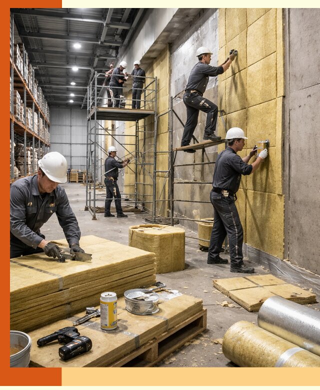 Утепление логистического центра в Шахтах качественно и экономично