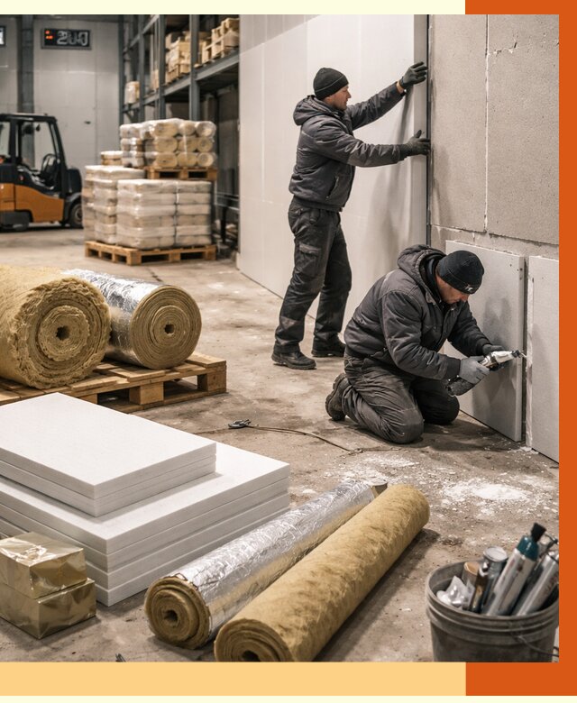 Утепление холодного склада в Шахтах от 9225 руб/м2 — комплексное под ключ | ТепломастерШхт