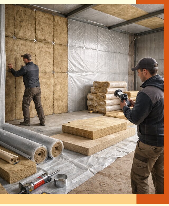 Утепление теплого склада в Шахтах под ключ от 12481 руб/м² | ТепломастерШхт