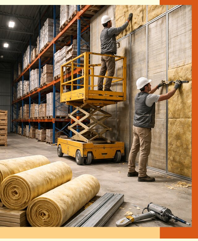 Утепление торгового склада в Шахтах от 3473 руб/м2 — комплексно и под ключ | ТепломастерШхт