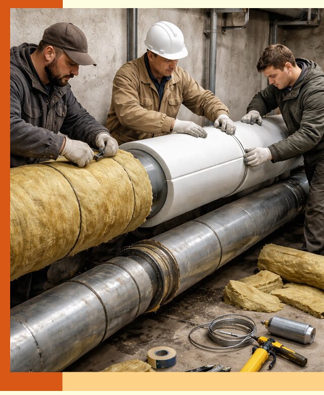 Утепление трубопровода в Шахтах с гарантией энергоэффективности