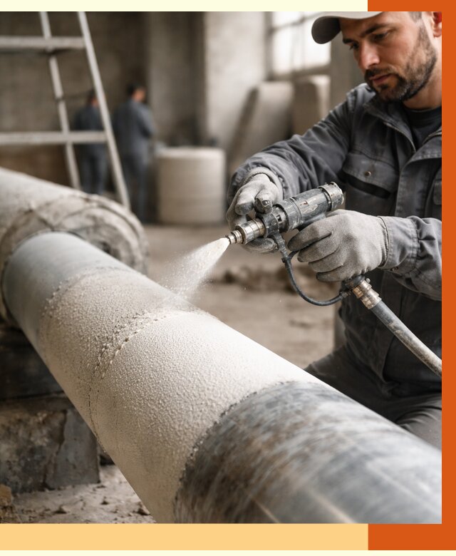 Утепление труб жидкой теплоизоляцией в Шахтах от 8140 руб. под ключ | ТепломастерШхт