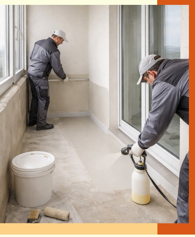 Утепление балкона жидкой теплоизоляцией в Шахтах от 6240 руб./м2 | ТепломастерШхт