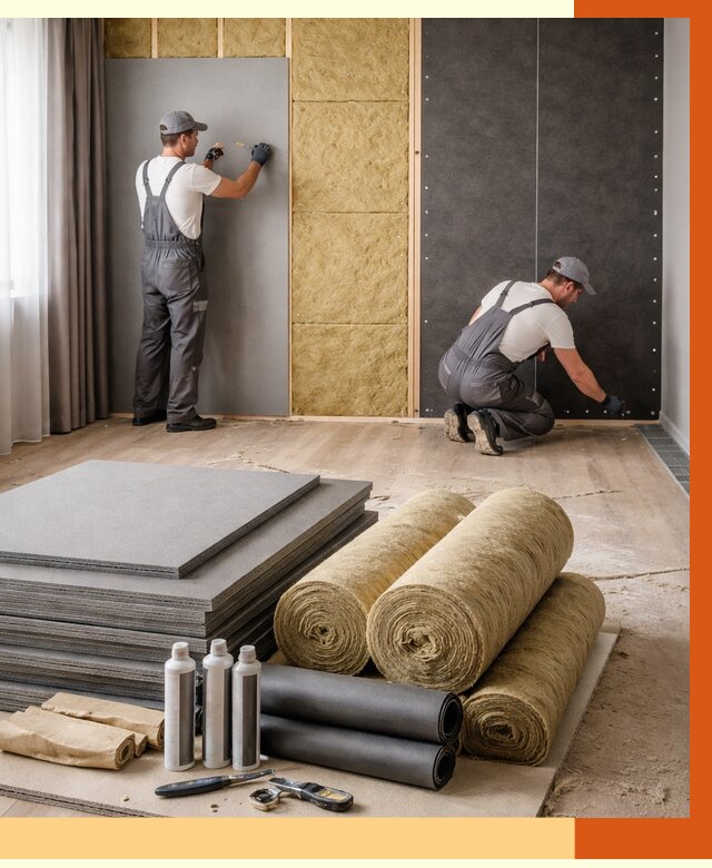 Шумоизоляция дома в Шахтах от 4884 руб/м2 — комплексная звукоизоляция под ключ | ТепломастерШхт