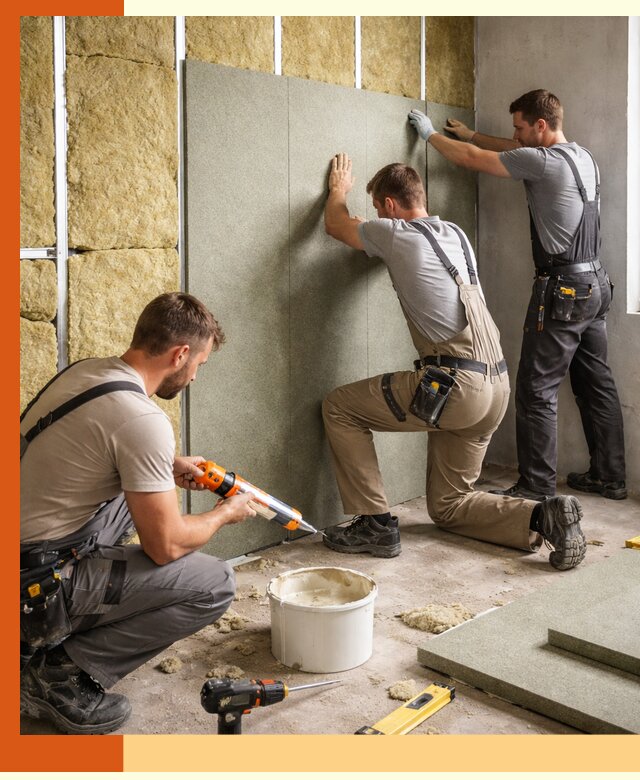 Профессиональная шумоизоляция стен в Шахтах для квартир и домов