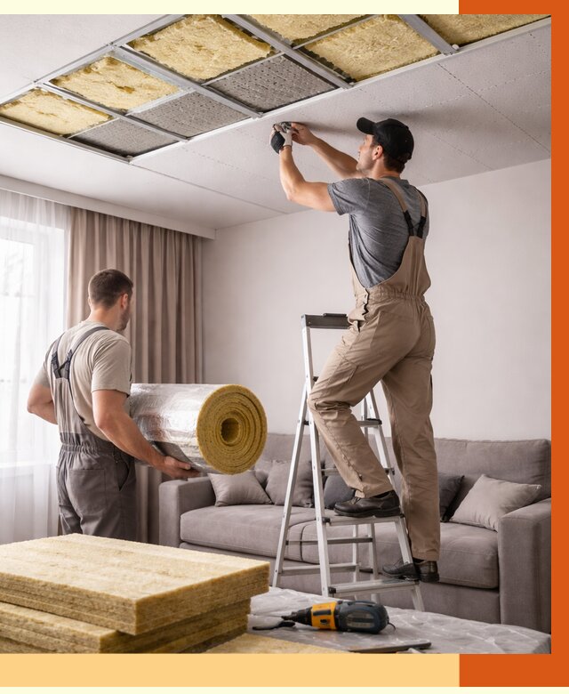 Шумоизоляция потолка в Шахтах от 2442 руб. под ключ | Профессионально — ТепломастерШхт