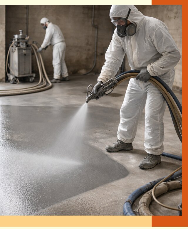 Гидроизоляция полимочевиной в Шахтах от 9225 руб/м² — напыление полимерной гидроизоляции | ТепломастерШхт