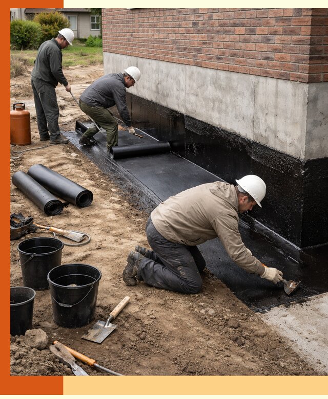 Гидроизоляция фундамента в Шахтах: надежная защита строений