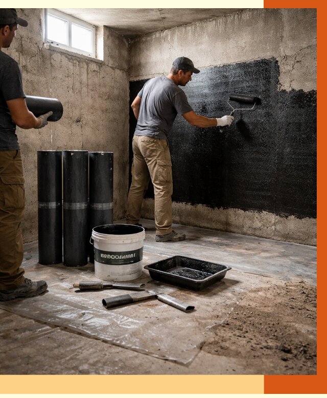 Гидроизоляция подвала в Шахтах от 3799 руб. под ключ | Профессионально — ТепломастерШхт