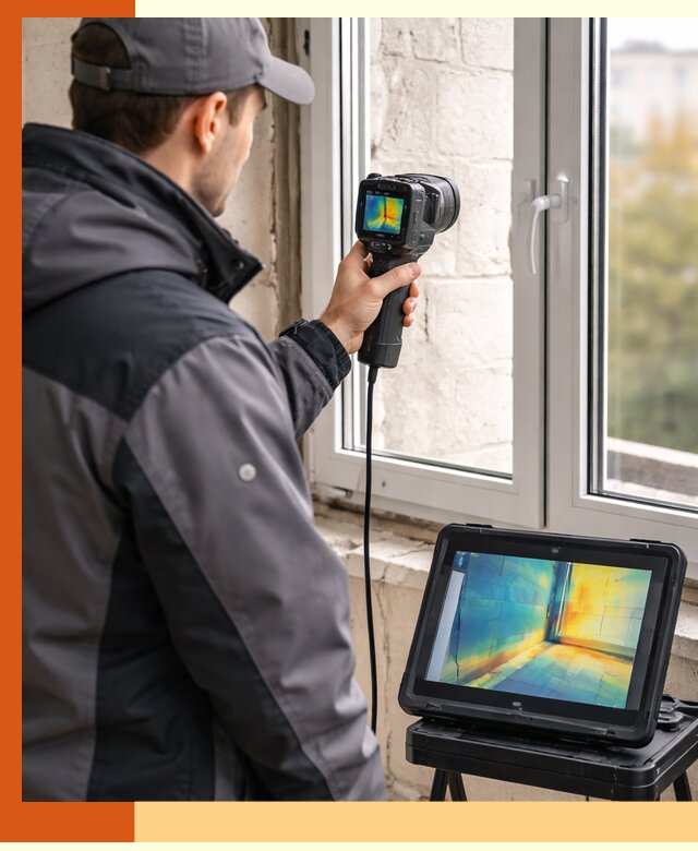 Тепловизионное обследование дома в Шахтах для выявления утечек тепла