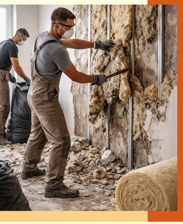 Демонтаж старого утеплителя в Шахтах от 3799 руб. — работы под ключ | ТепломастерШхт